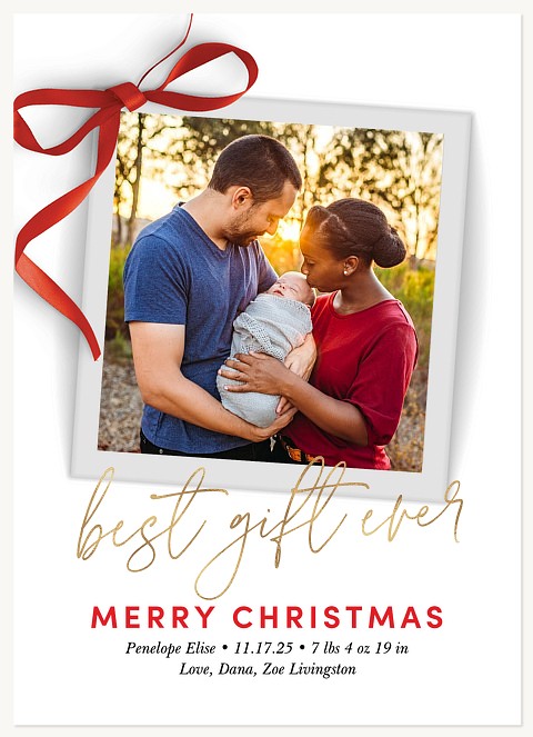 Best Gift Ever Personalized Holiday Cards