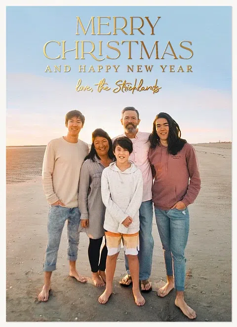 Signed Greetings Personalized Holiday Cards