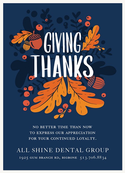 Joyful Thanks Business Holiday Cards