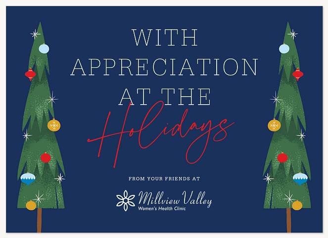 Twin Trees Business Holiday Cards