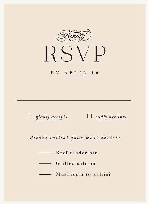Enduring Wedding RSVP Cards