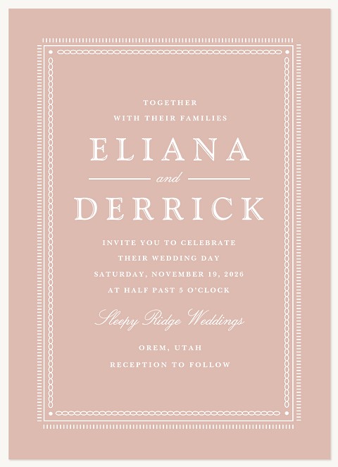 Classic Frame Wedding Invitations