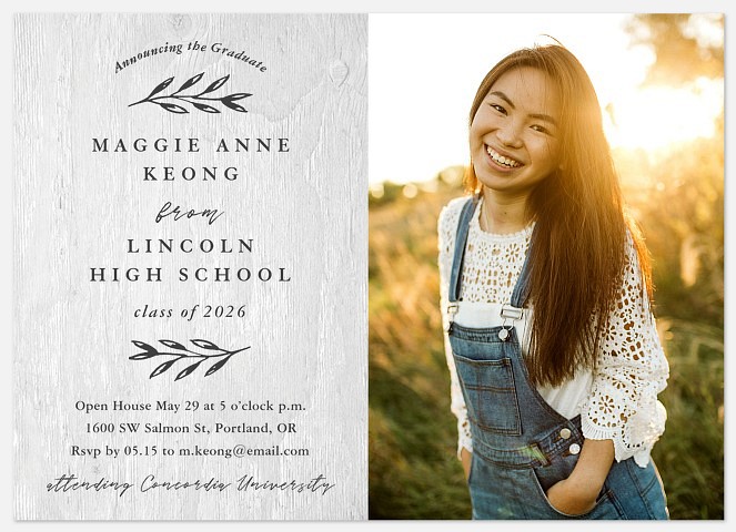 Inked Laurels Graduation Cards