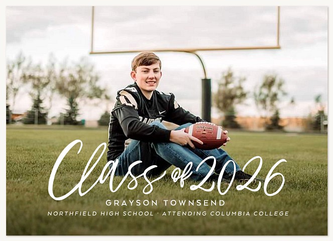 Bold Script Graduation Cards