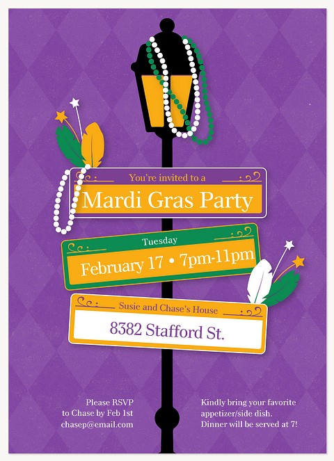 Jazzy Celebration Invitations