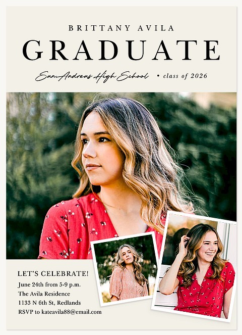 Classic Scrapbook Graduation Cards