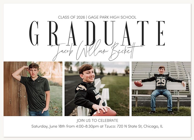 Name Script Graduation Cards