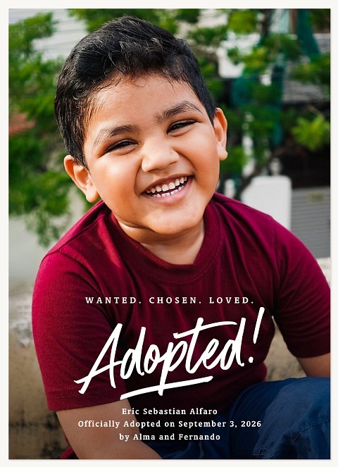 Modern Love Baby Announcements