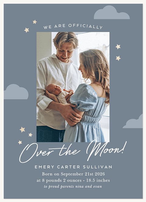 Starry Skies Baby Announcements
