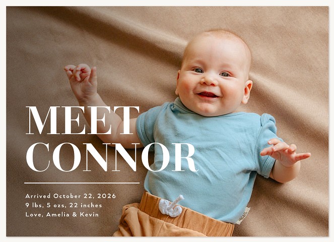 A Special Introduction Baby Announcements