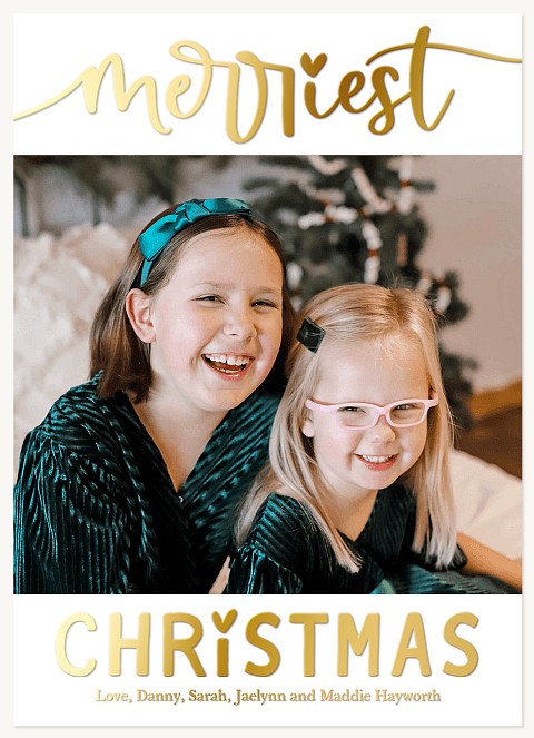 Loving Script Personalized Holiday Cards