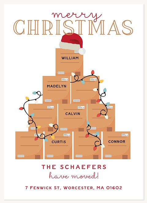 Box Tree Personalized Holiday Cards