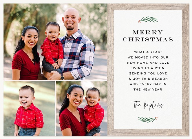 Family Frame Personalized Holiday Cards