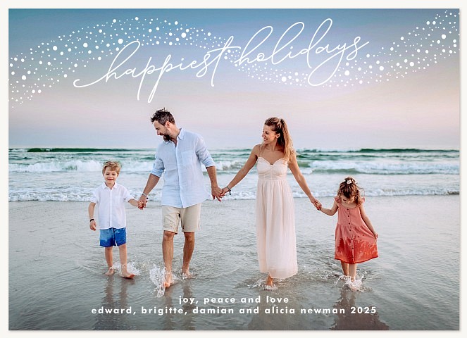 Swirling Magic Personalized Holiday Cards