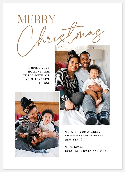 Signed With Love Holiday Photo Cards