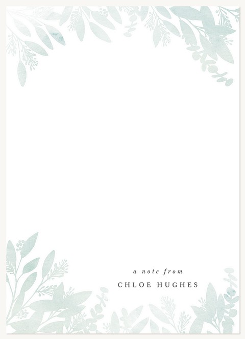 Watercolor Botanicals Stationery
