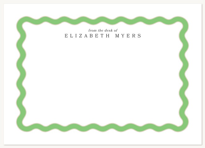 Simple Scallop Stationery