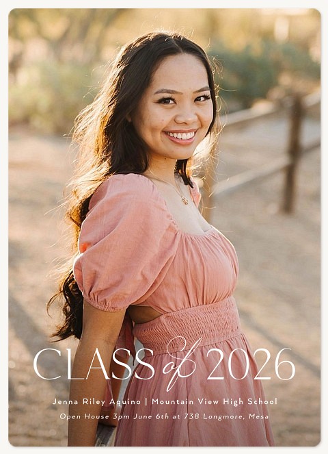 Simple Statement Graduation Announcements