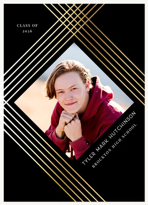 Luxe Strokes Graduation Cards