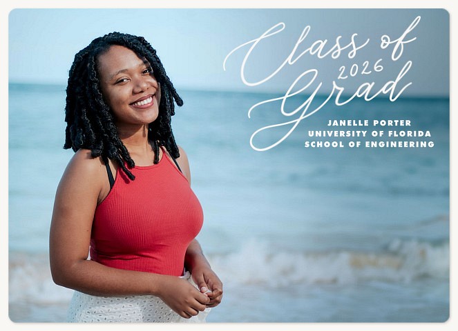 Scripted Corner Graduation Cards