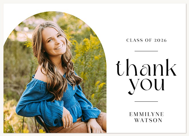 Classic Arch Thank You Cards 