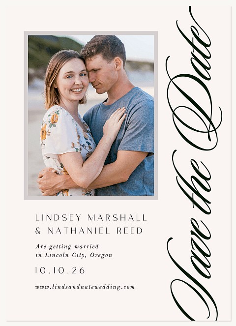 Sweet Script Save the Date Cards