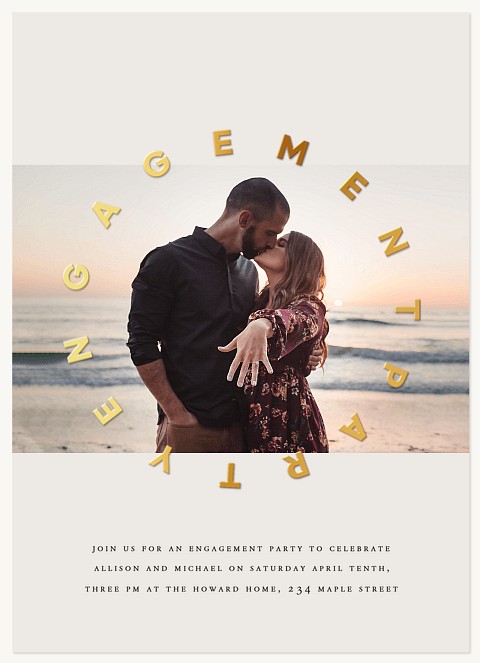 Encircled in Love Engagement Party Invitations