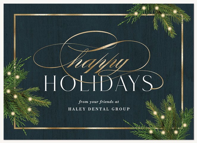 Traditional Pines Business Holiday Cards