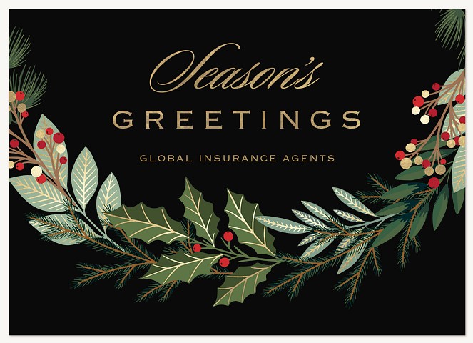 Gilded Berries Business Holiday Cards