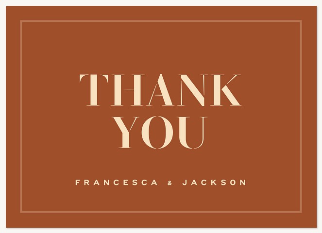 Modern Romance Thank You Cards 