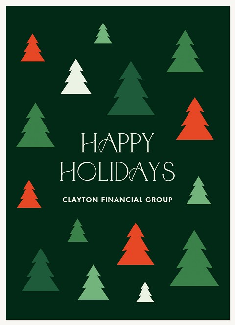 Festive Forest Business Holiday Cards