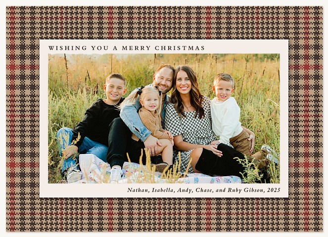 Merry Nostalgia Personalized Holiday Cards