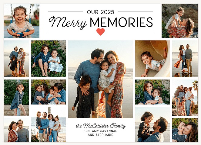 Our Merry Memories Personalized Holiday Cards