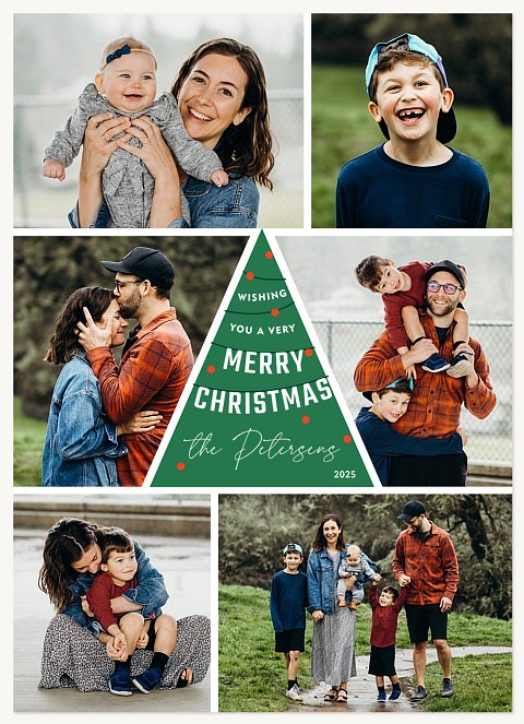 Around The Tree Personalized Holiday Cards