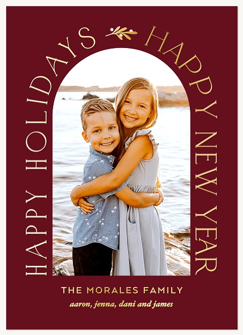 Arch & Sprig Personalized Holiday Cards