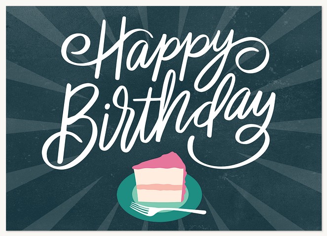 Slice of Cake Greeting Cards