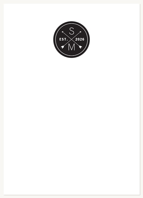 Hip Monogram Stationery