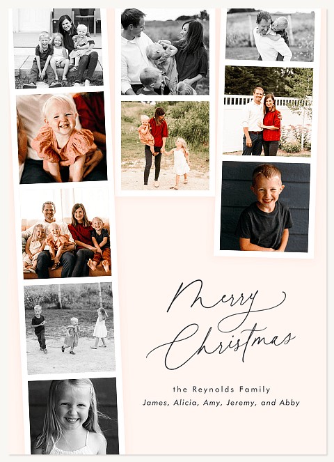 Modern Filmstrips Personalized Holiday Cards