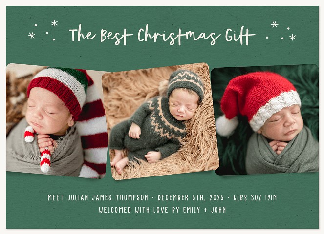Christmas Gift Baby's First Holiday Cards