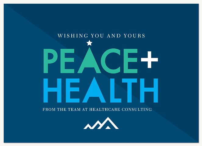 Peaceful Vitality Business Holiday Cards