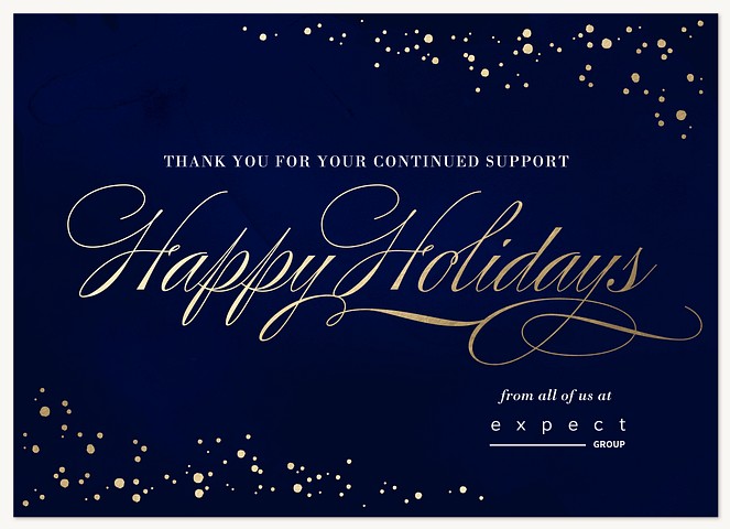 Sprinkled Elegance Business Holiday Cards