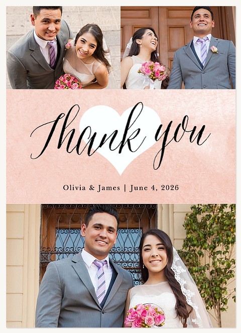 Thankful Heart Wedding Thank You Cards