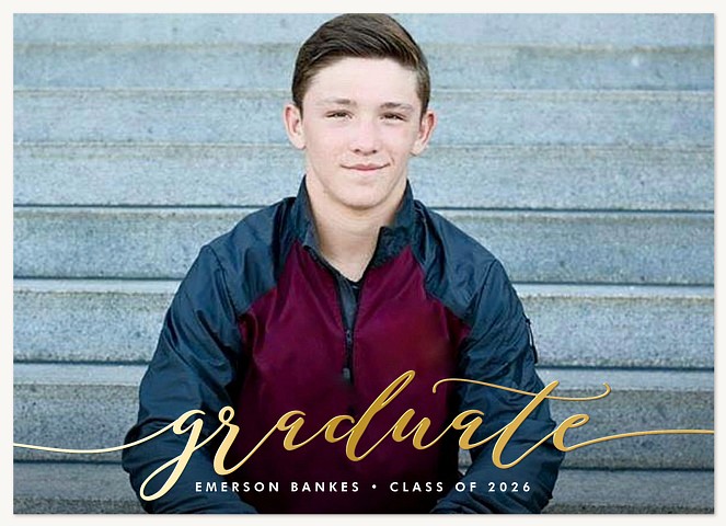 Honored Script Graduation Announcements