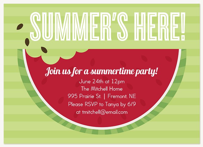 Summer's Here! Summer Party Invitations