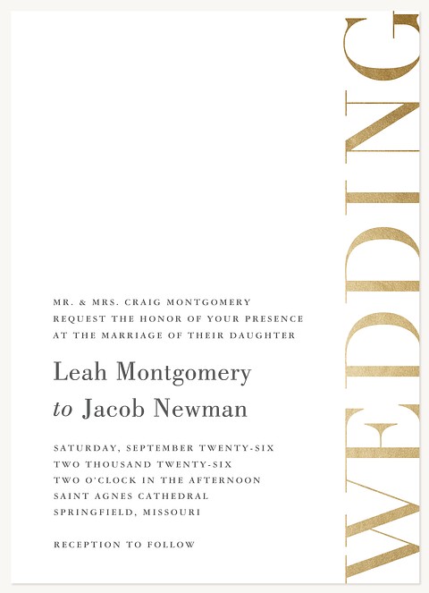 Bordered Elegance Wedding Invitations