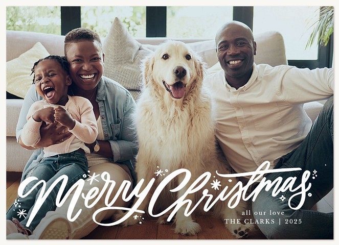 Bells on Bobtails Personalized Holiday Cards