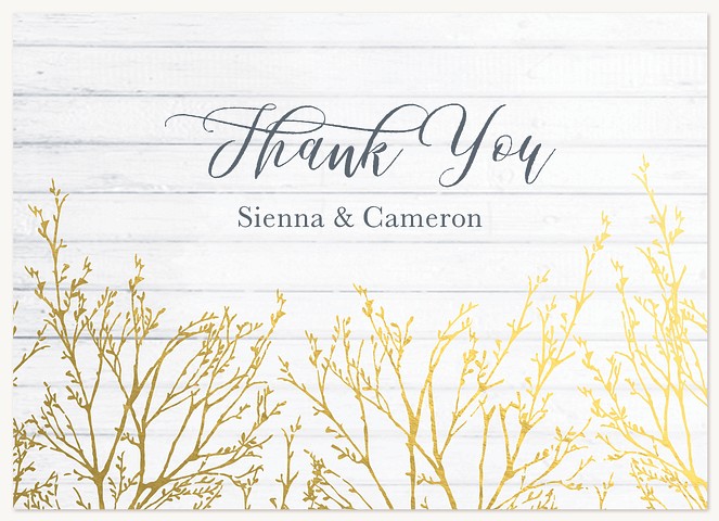 Gilded Brush Thank You Cards 