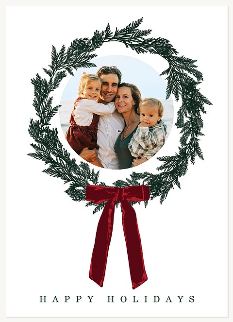 Velvet Wreath Greeting Cards