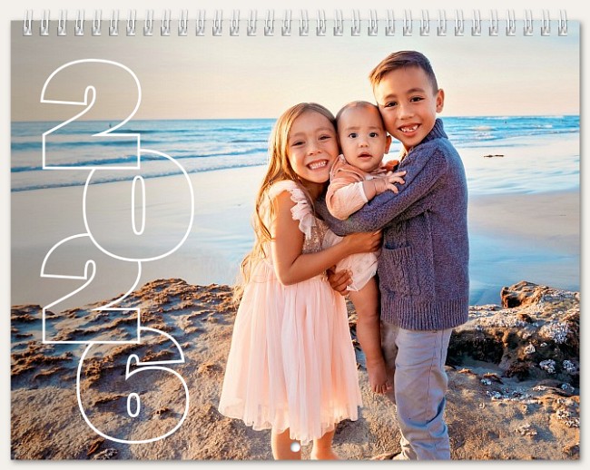 Vertical Inline Calendar Personalized Photo Calendars