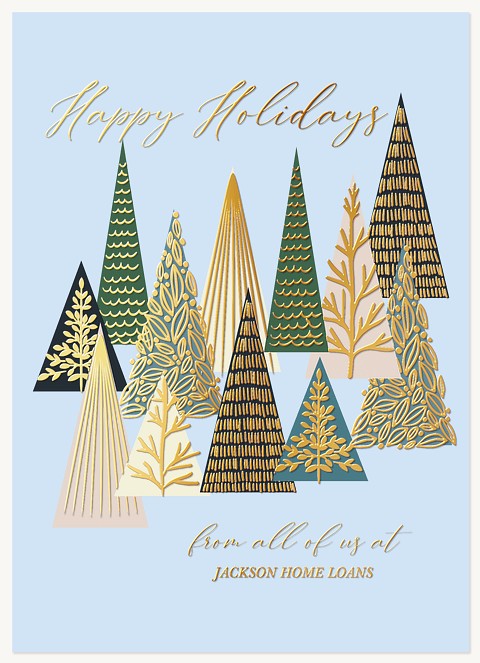 Golden Forest Business Holiday Cards